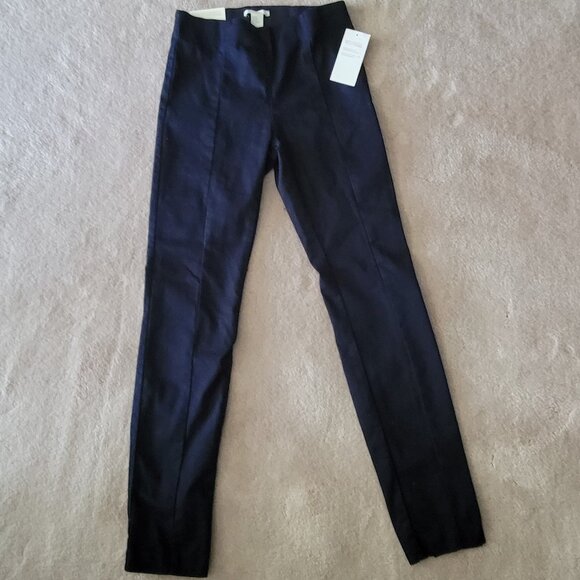 NEW H&M Pants Skinny Super Stretch Navy Blue Pants Brand New NWT - Picture 2 of 6